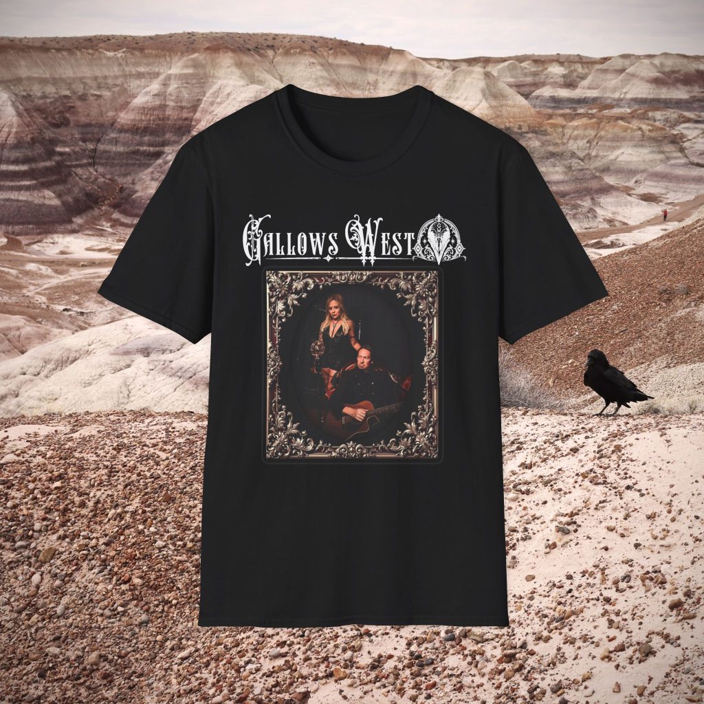 Gallows West - Portrait Soft Unisex T-Shirt — Western Gothic Band Tee