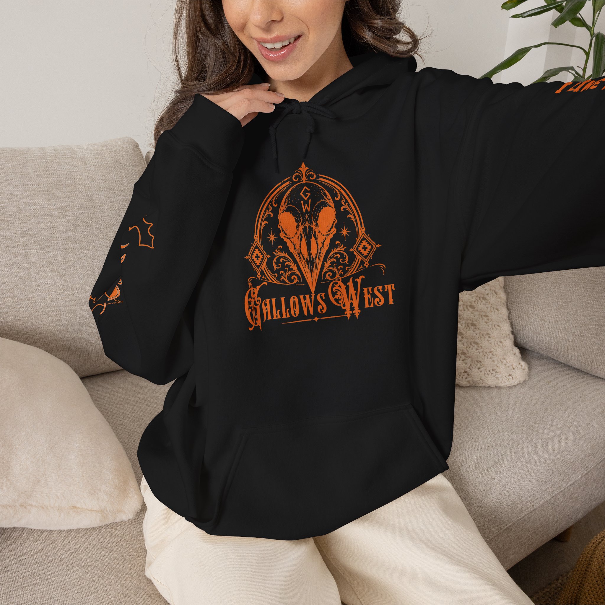 Gallows West - Unisex Hoodie - Multi-Print Spooky Design - Image 7